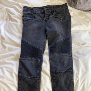 Black cargo jeans from Free People
